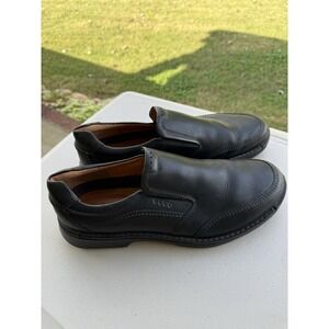 Mens Ecco Leather Slip On Loafers, Size (US 13)  EU‎ 47 Black